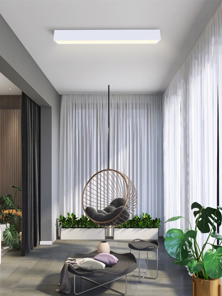 IMMAX NEO CANTO SMART stropní svítidlo 90x15cm, 50W bílé Zigbee 3.0, TUYA