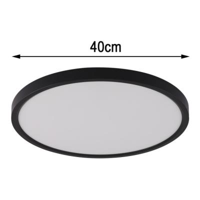 IMMAX NEO LITE TUDO SMART stropní svítidlo s RGB podsvícením 40cm, 50W Wi-Fi černá, TUYA