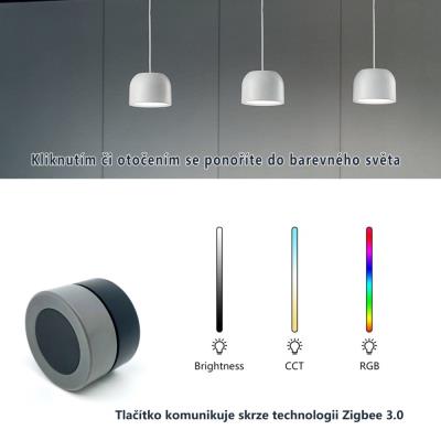 IMMAX NEO SMART otočné tlačítko, změna CCT, stmívání, scény, Zigbee, TUYA