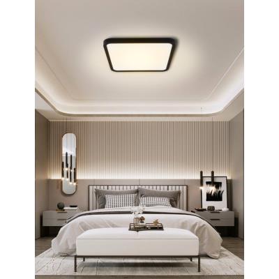 IMMAX NEO LITE TUDO SMART stropní svítidlo s RGB podsvícením 40x40cm, 50W Wi-Fi černá, TUYA