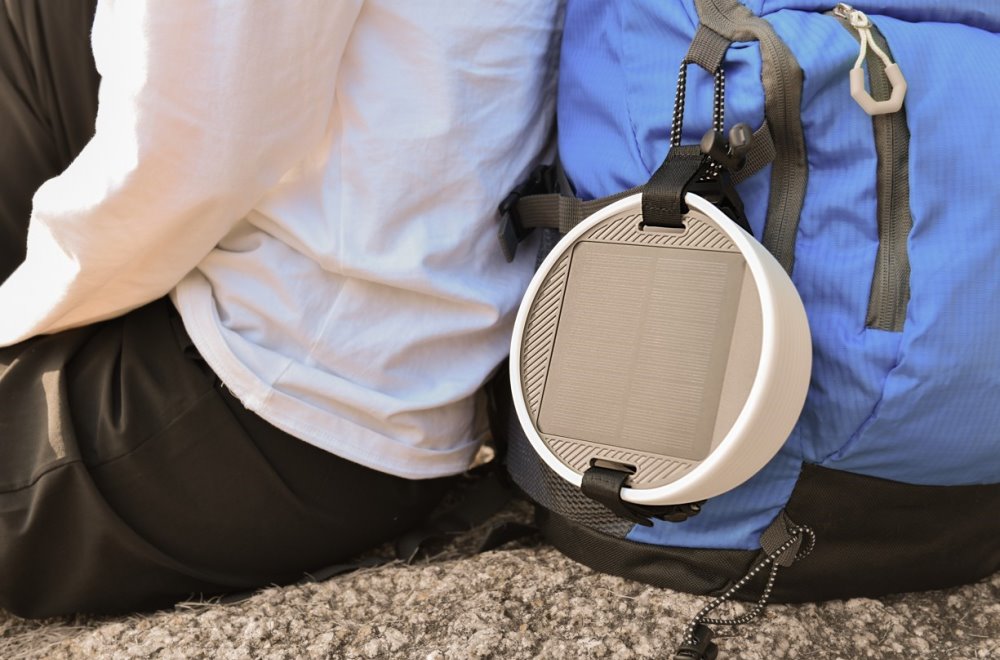 IMMAX solární kempingová lampička s integrovaným RGB LED světelným řetězem/ 10W/ IP65/ USB-C