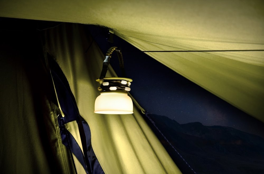 IMMAX solární kempingová lampička s integrovaným RGB LED světelným řetězem/ 10W/ IP65/ USB-C