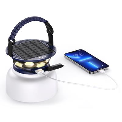 IMMAX solární kempingová lampička s integrovaným RGB LED světelným řetězem/ 10W/ IP65/ USB-C