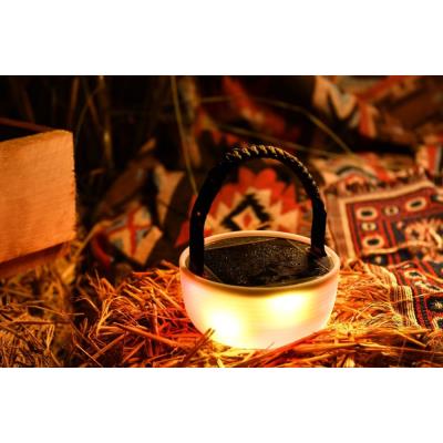 IMMAX solární kempingová lampička s integrovaným RGB LED světelným řetězem/ 10W/ IP65/ USB-C