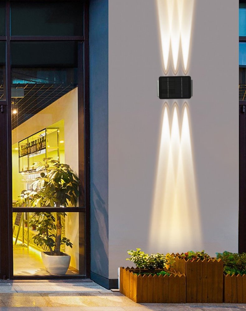 IMMAX WALL-5 venkovní solární nástěnné LED osvětlení se světelným čidlem, 2W