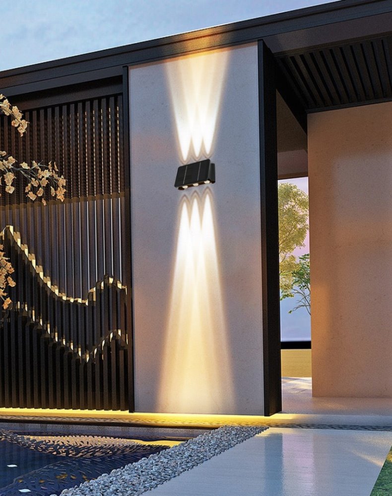 IMMAX WALL-5 venkovní solární nástěnné LED osvětlení se světelným čidlem, 2W