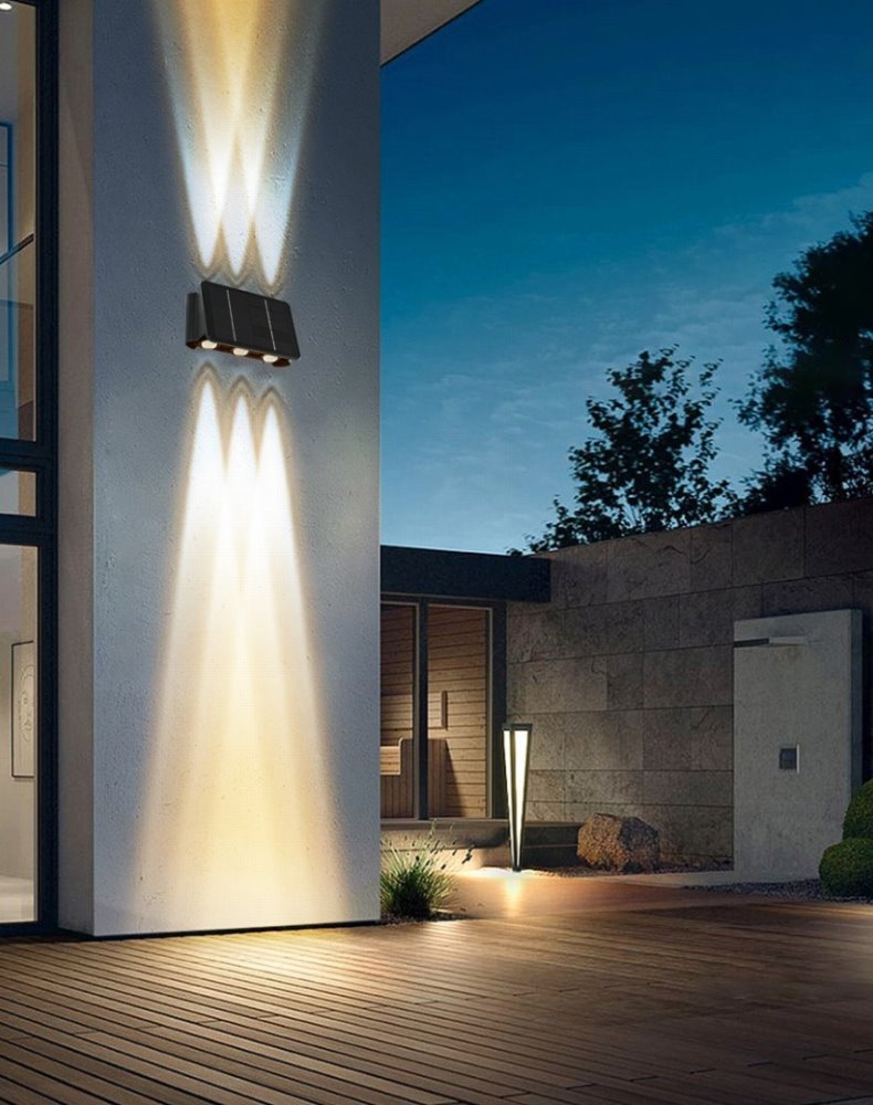 IMMAX WALL-5 venkovní solární nástěnné LED osvětlení se světelným čidlem, 2W