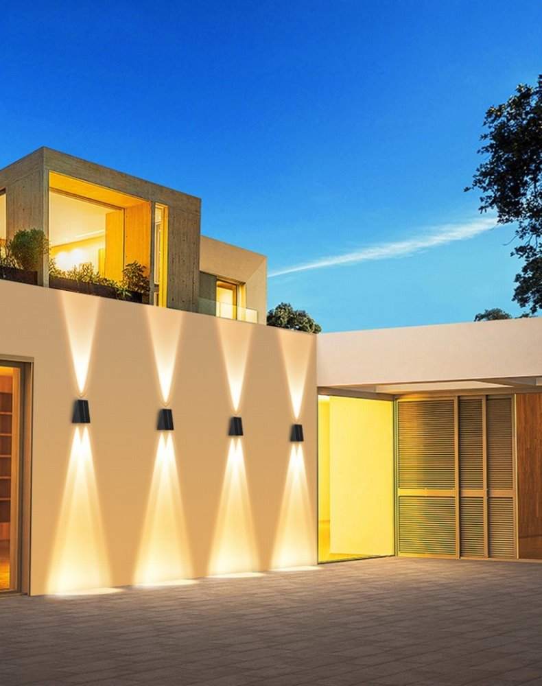 IMMAX WALL-4 venkovní solární nástěnné LED osvětlení se světelným čidlem, 2W