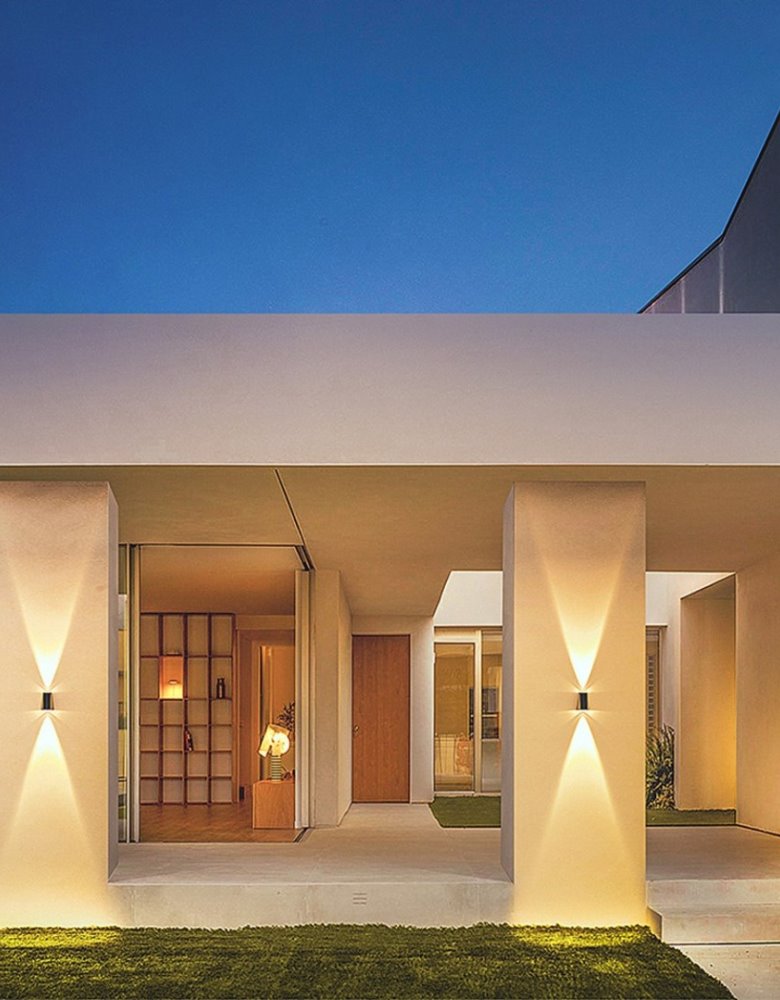 IMMAX WALL-4 venkovní solární nástěnné LED osvětlení se světelným čidlem, 2W