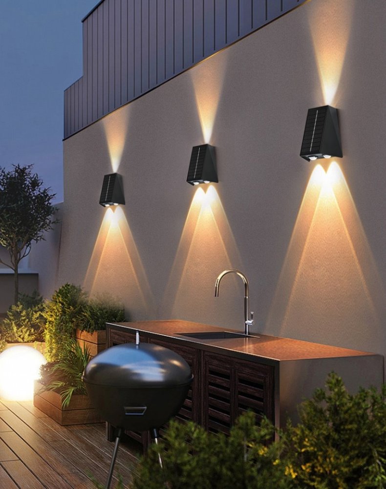 IMMAX WALL-4 venkovní solární nástěnné LED osvětlení se světelným čidlem, 2W