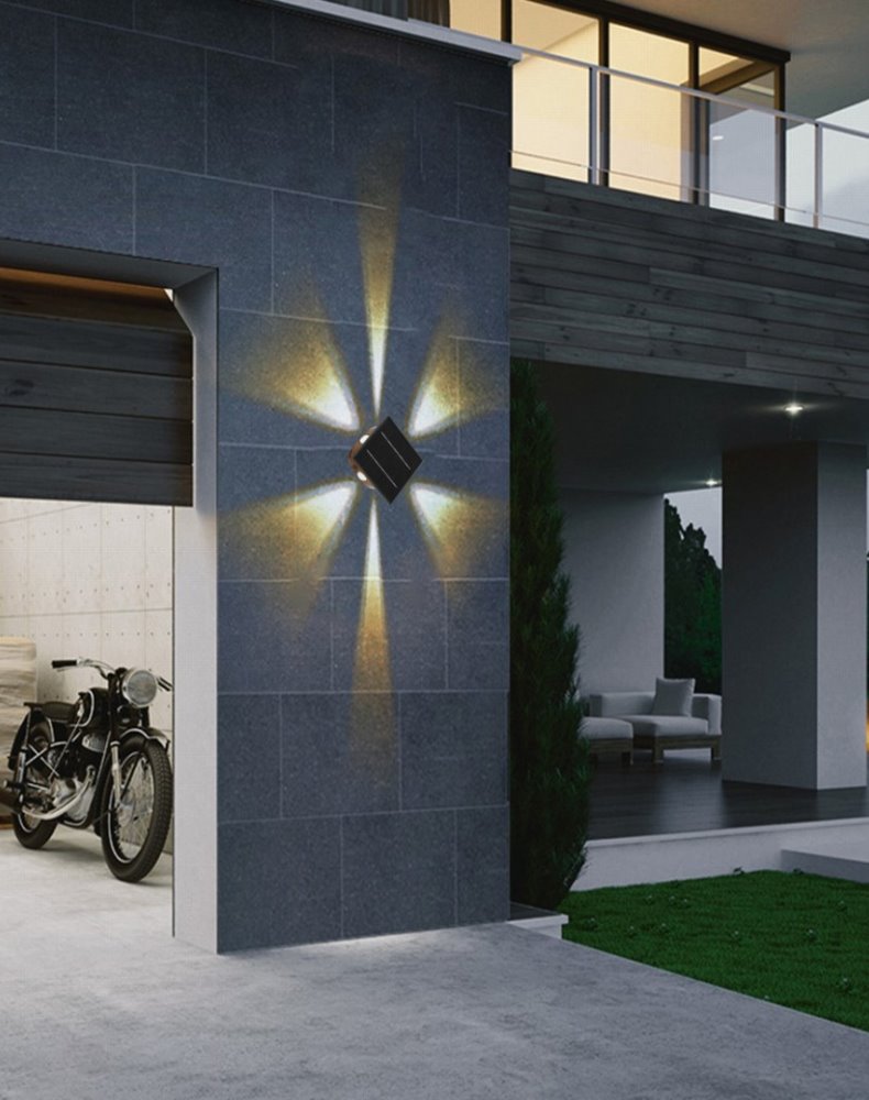 IMMAX WALL venkovní solární nástěnné LED osvětlení se světelným čidlem, 2W