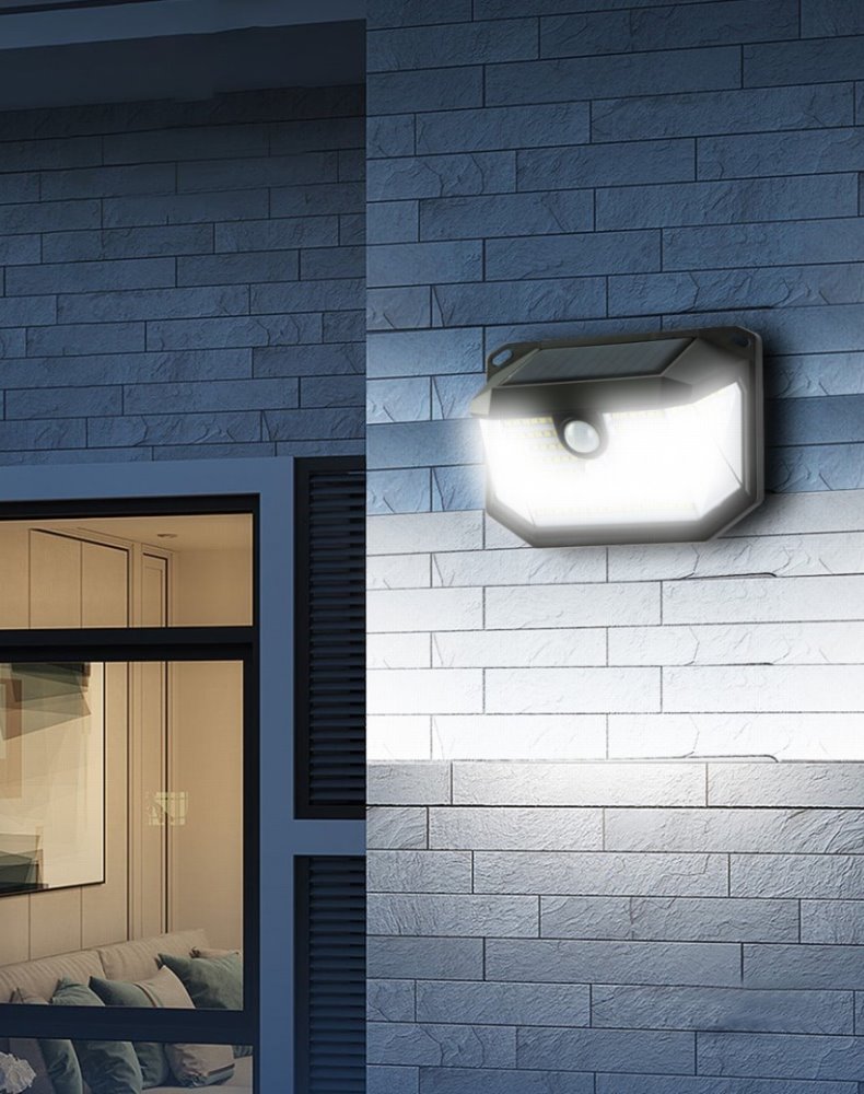 IMMAX SIDE venkovní solární nástěnné LED osvětlení s PIR čidlem, 4W