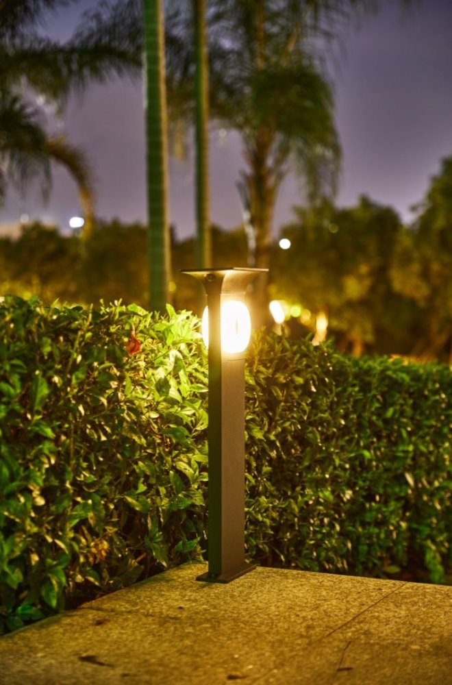 IMMAX NEO LITE ANEL SMART solární svítidlo, zahradní sloupek, CW/W+RGB, IP54, Bluetooth,TUYA