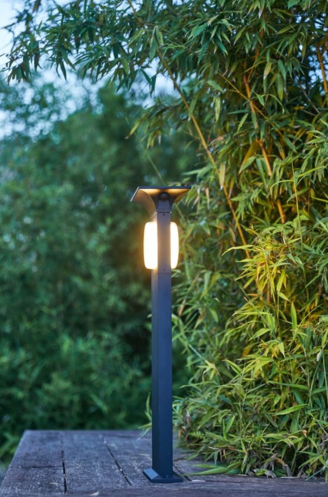 IMMAX NEO LITE ANEL SMART solární svítidlo, zahradní sloupek, CW/W+RGB, IP54, Bluetooth,TUYA