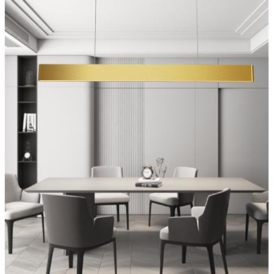 IMMAX NEO MILANO SMART závěsné lineární svítidlo 120cm, CCT 40W/RGB 18W, zlaté Zigbee 3.0, TUYA