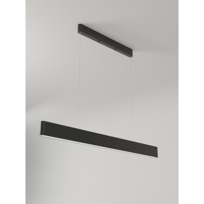 IMMAX NEO MILANO SMART závěsné lineární svítidlo 120cm, CCT 40W/RGB 18W, černé Zigbee 3.0, TUYA