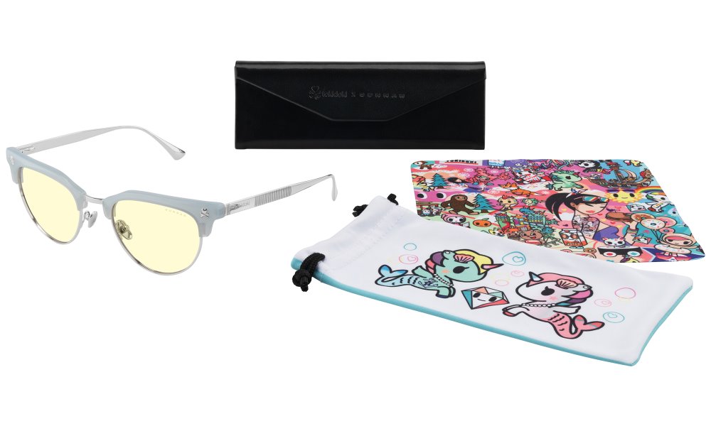 GUNNAR kancelářske/herní brýle CALIFORNIA DREAMIN' BEACH BLUE * jantárová skla * BLF 65 * GUNNAR focus