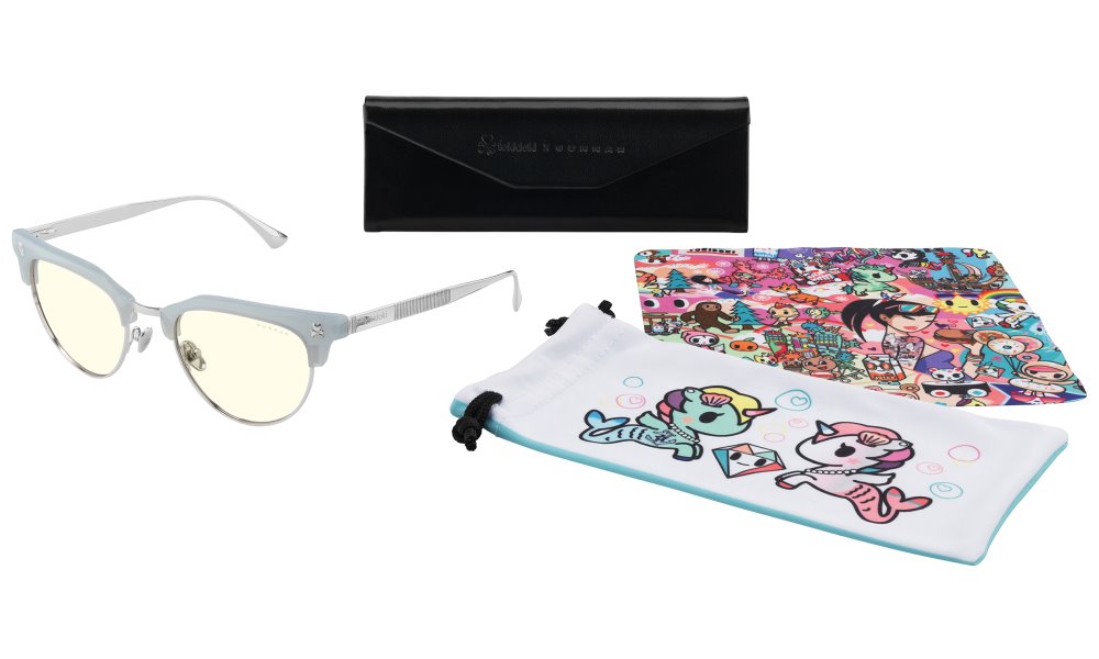 GUNNAR kancelářske/herní brýle CALIFORNIA DREAMIN' BEACH BLUE * čírá  skla * BLF 35  * GUNNAR focus