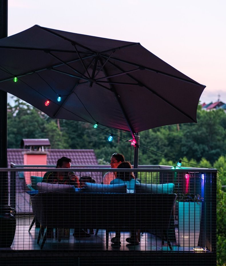 IMMAX NEO LITE SMART venkovní dekorační řetěz girlanda 15W, Wi-Fi, RGB+CCT, IP65, TUYA, 15m