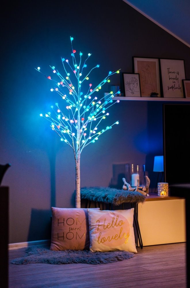 IMMAX NEO LITE SMART vánoční LED strom, RGB+CW, Wi-Fi, TUYA, 180cm