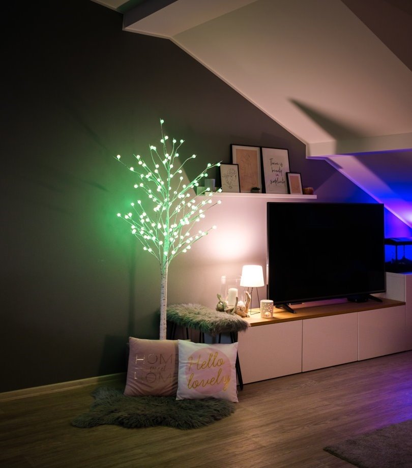 IMMAX NEO LITE SMART vánoční LED strom, RGB+CW, Wi-Fi, TUYA, 180cm