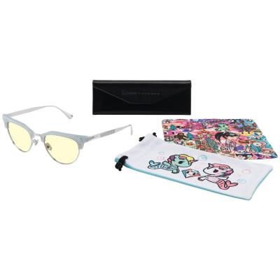 GUNNAR kancelářske/herní brýle CALIFORNIA DREAMIN' BEACH BLUE * jantárová skla * BLF 65 * GUNNAR focus