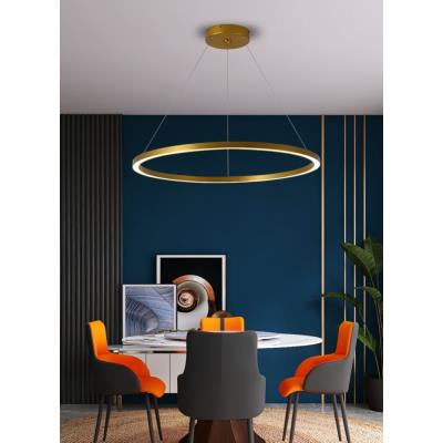 IMMAX NEO FINO SMART závěsné svítidlo 1 kruh, 80cm, 60W, zlaté, Zigbee 3.0, TUYA