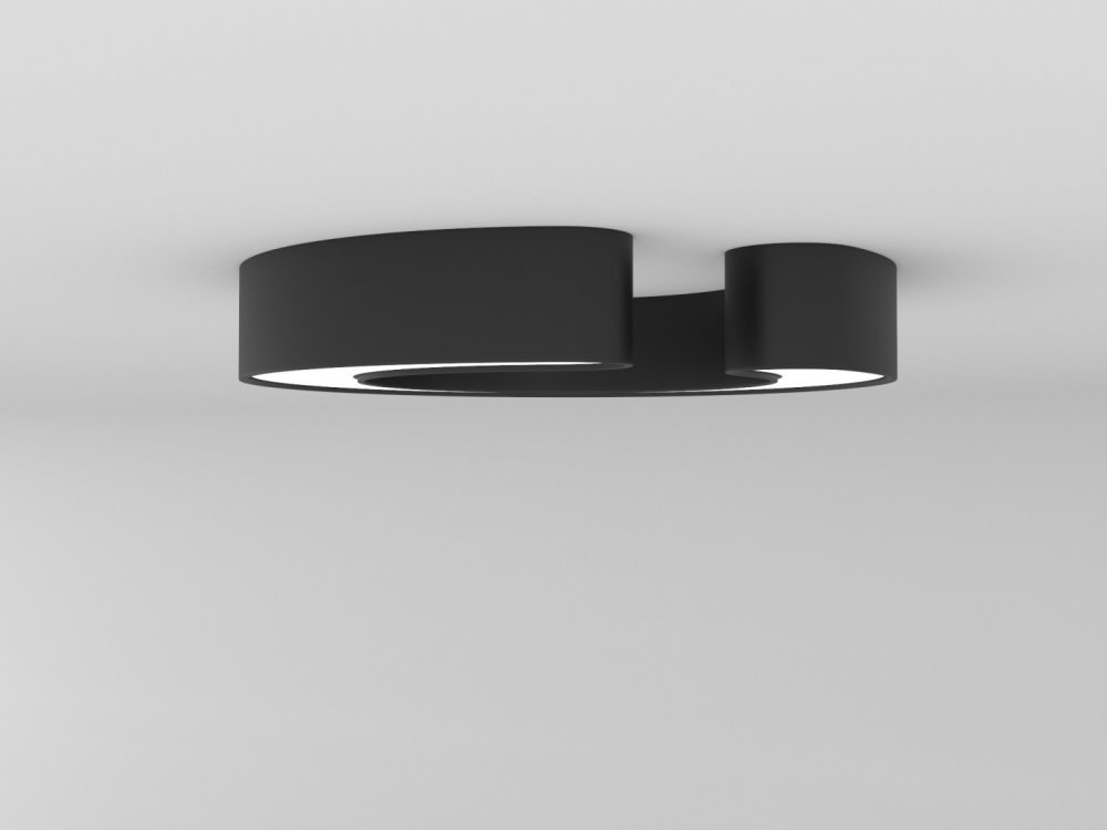 IMMAX NEO CÉČKO SMART stropní svítidlo 60cm 43W černé Zigbee 3.0, TUYA