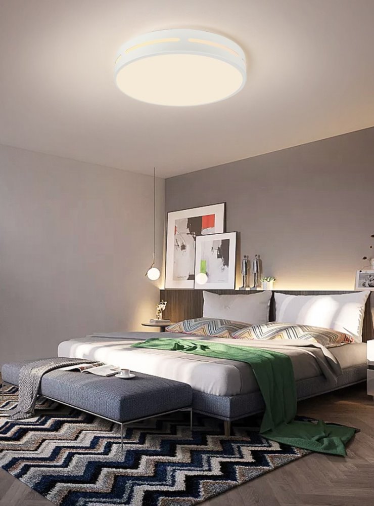 IMMAX NEO LITE PERFECTO SMART stropní svítidlo kruh 40cm, 24W bílé TUYA Wi-Fi