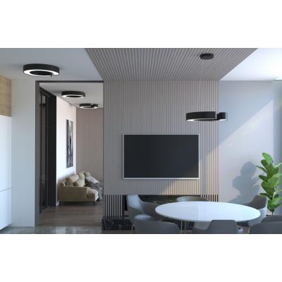 IMMAX NEO CÉČKO SMART stropní svítidlo 60cm 43W černé Zigbee 3.0, TUYA
