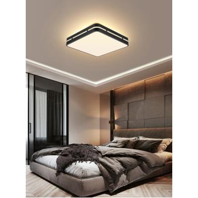 IMMAX NEO LITE PERFECTO SMART stropní svítidlo čtverec 42cm, 48W černé TUYA Wi-Fi