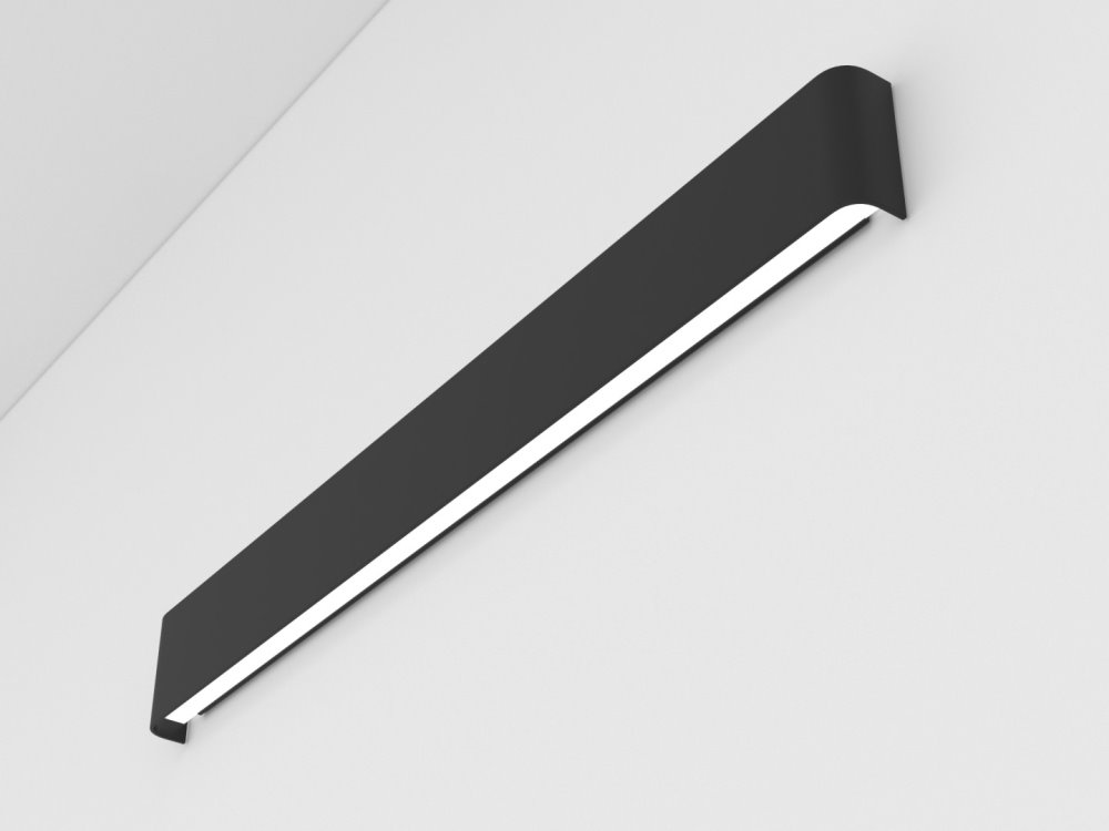 IMMAX NEO LÍNEA SMART nástěnné svítidlo 76cm 40W černé Zigbee 3.0, TUYA