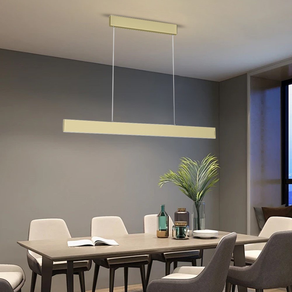 IMMAX NEO LISTON SMART závěsné svítidlo 118cm 18W zlaté Zigbee 3.0, TUYA