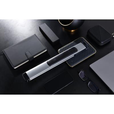 IMMAX LED stolní lampička Heron 2/ Qi nabíjení/ 8,5W/ 504lm/ DC 12V/2,5A/ stmívatelná/ sklápěcí rameno/ stříbrná