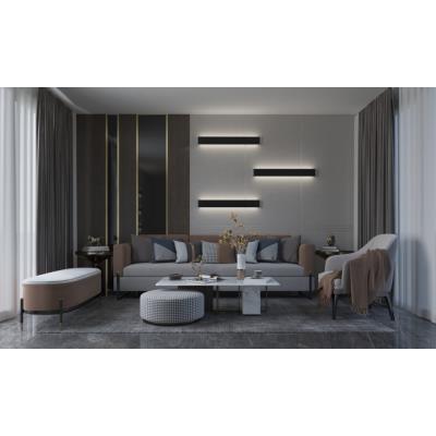 IMMAX NEO LÍNEA SMART nástěnné svítidlo 76cm 40W černé Zigbee 3.0, TUYA