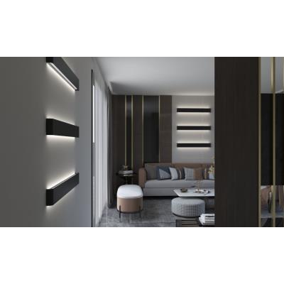 IMMAX NEO LÍNEA SMART nástěnné svítidlo 76cm 40W černé Zigbee 3.0, TUYA