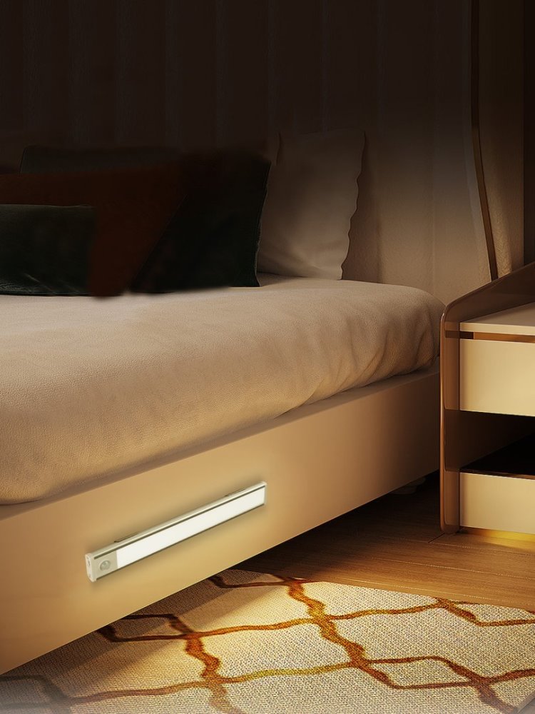 IMMAX LED interierové světlo CABINET-4/ 1,5W/ 85lm/ 4000K/ 300 x 40 x 9mm/ micro USB/ PIR senzor