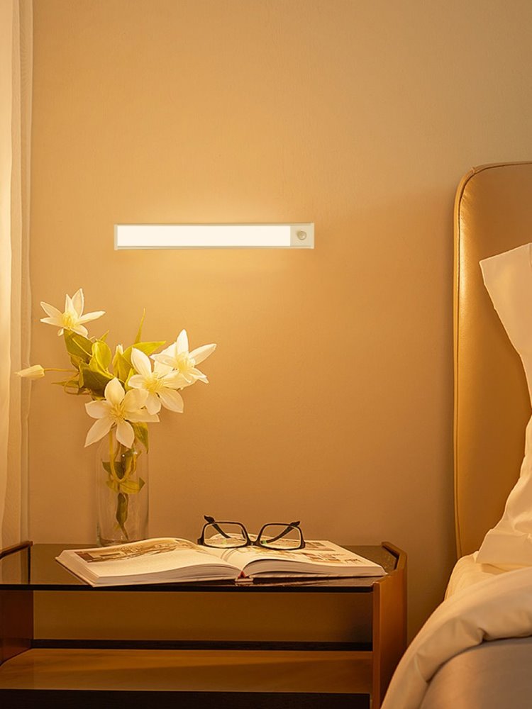 IMMAX LED interierové světlo CABINET-4/ 1,5W/ 85lm/ 4000K/ 300 x 40 x 9mm/ micro USB/ PIR senzor