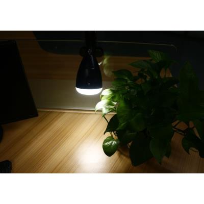 IMMAX LED lampička KLIP/ 5W/ 140lm/ 4000K/ DC 3,7V/ 5V/ IP20/ USB/ černá