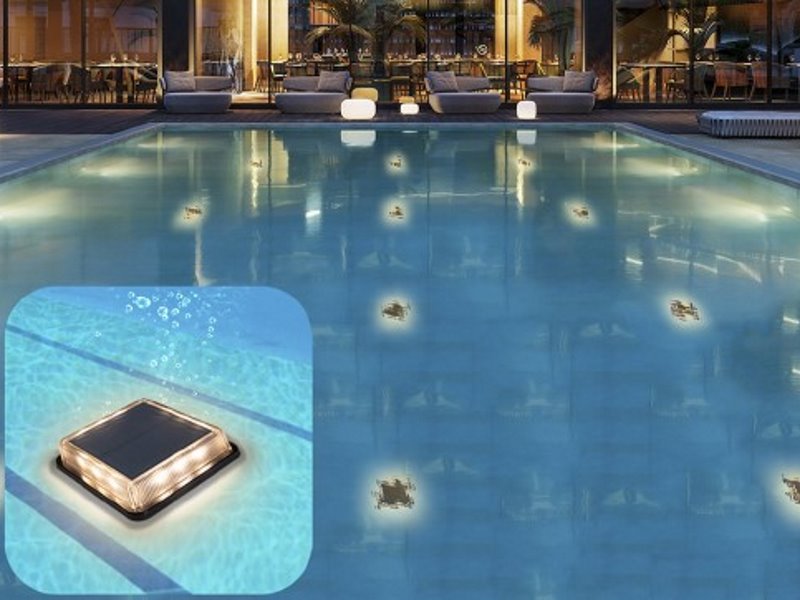 IMMAX TERRACE venkovní solární LED osvětlení/ 1,5W/ 30lm/ IP68/ 110x110x22mm/ černá