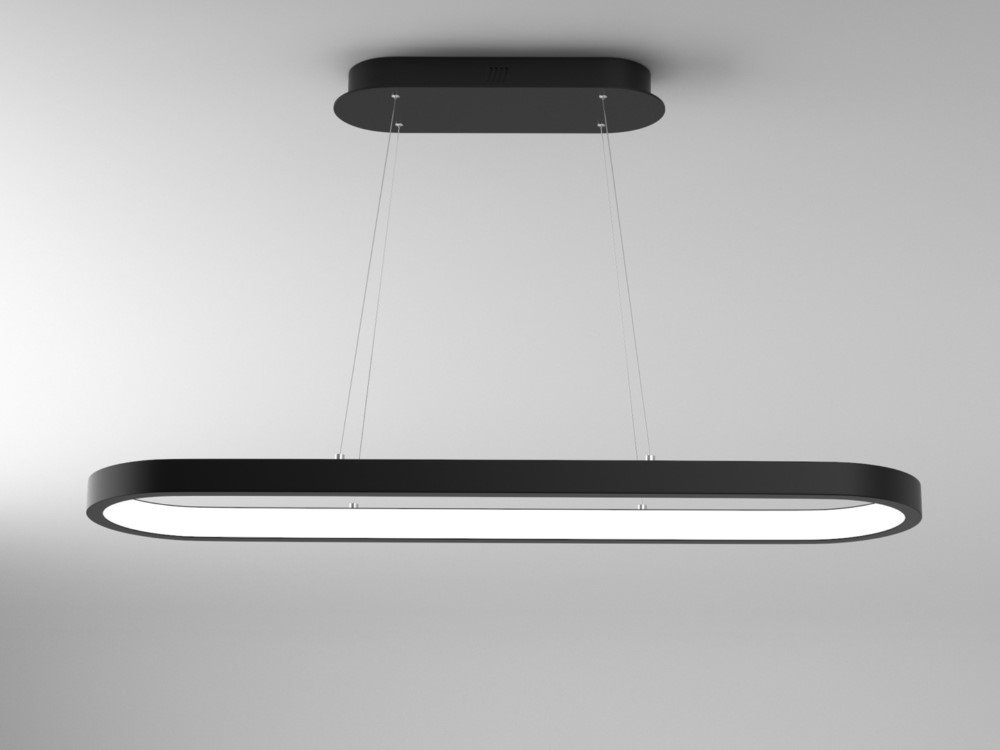 IMMAX NEO HIPODROMO SMART závěsné svítidlo 120x30cm 42W černé Zigbee 3.0, TUYA