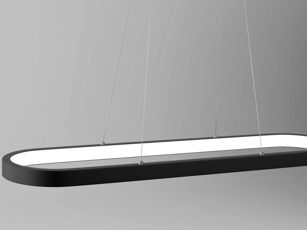 IMMAX NEO HIPODROMO SMART závěsné svítidlo 120x30cm 42W černé Zigbee 3.0, TUYA