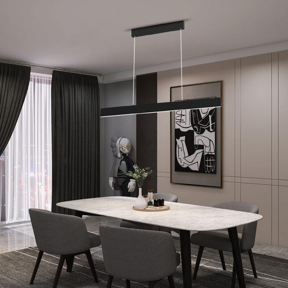 IMMAX NEO LISTON SMART závěsné svítidlo, 118cm 18W černé, TUYA