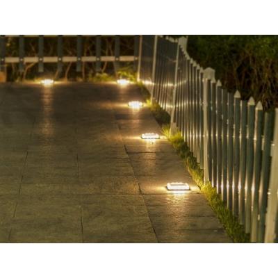 IMMAX TERRACE venkovní solární LED osvětlení/ 1,5W/ 30lm/ IP68/ 110x110x22mm/ černá