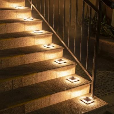 IMMAX TERRACE venkovní solární LED osvětlení/ 1,5W/ 30lm/ IP68/ 110x110x22mm/ černá