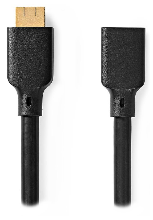 NEDIS prodlužovací Ultra High Speed HDMI 2.1 kabel s ethernetem/ 8K@60Hz/ zlacené konektory HDMI-HDMI/ černý/ BOX/ 1m