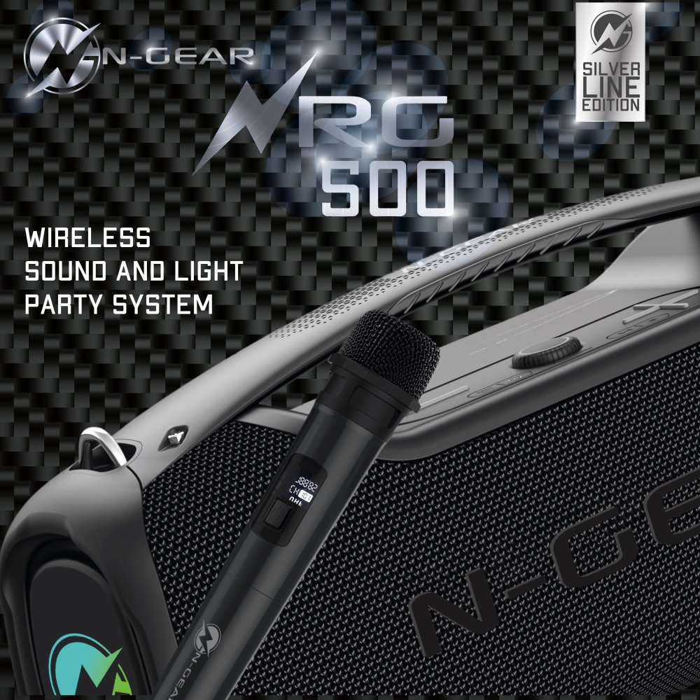 N-GEAR NRG 500/ BT/ 500W/ USB/ LED/ TWS/ IPX5/ 1x MIC