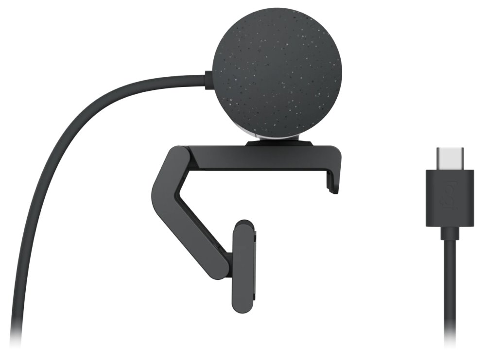 Logitech webkamera BRIO 500, Full HD, 4x zoom,RightLight 4 s HDR, grafitová,USB-C