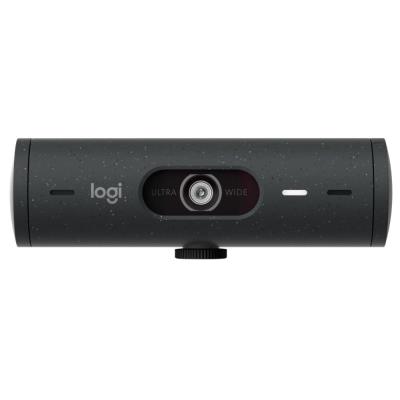 Logitech webkamera BRIO 500, Full HD, 4x zoom,RightLight 4 s HDR, grafitová,USB-C