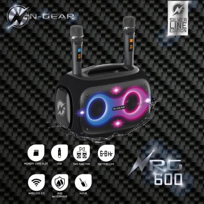N-GEAR NRG 600/ BT/ 600W/ USB/ LED/ TWS/ IPX5/ 2x MIC